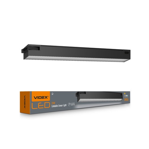 60 cm kedjelampa linjeljus 24W - 5000K, svart, 230V, 2400lm