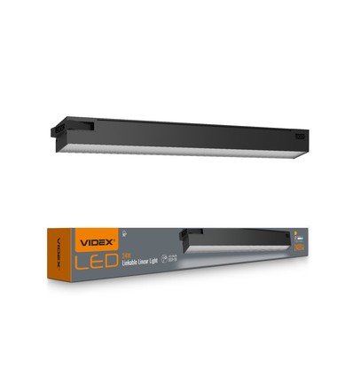 60 cm kedjelampa linjeljus 24W - 5000K, svart, 230V, 2400lm
