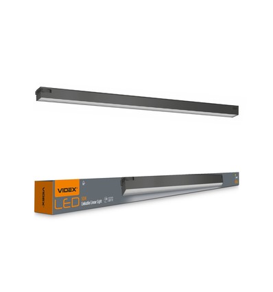 120 cm kedjelampa linjeljus 50W - LED, 5000K, svart, 230V, 5000lm