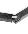 120 cm kedjelampa linjeljus 50W - LED, 5000K, svart, 230V, 5000lm