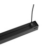 120 cm kedjelampa linjeljus 50W - LED, 5000K, svart, 230V, 5000lm