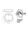 Inga vägglampa 18W - LED, neutralvit, 230V, 1900lm