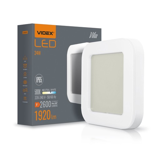 Vika vägglampa 24W - neutralvit, 230V, 2600lm, förbrukning 24W