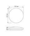 Mila taklampa 24W - LED, neutralvit, 230V, 2500lm, förbrukning 24W