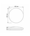 Mila taklampa 48W - LED, neutralvit, 230V, 5160lm