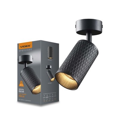 Grant spotlampa GU10 - vägg- och tak, svart, 230V, max 30W