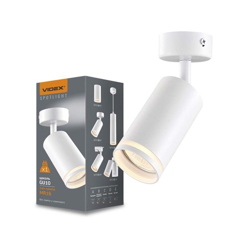 Martin spotlampa GU10 - vägg- och tak, vit, 230V, max 30W
