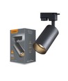 Lonzo spotskena armatur GU10 - svart, 230V, max 30W