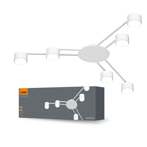 Takspotlampa GX53 - spänning: 230V, förbrukning: max 6x30