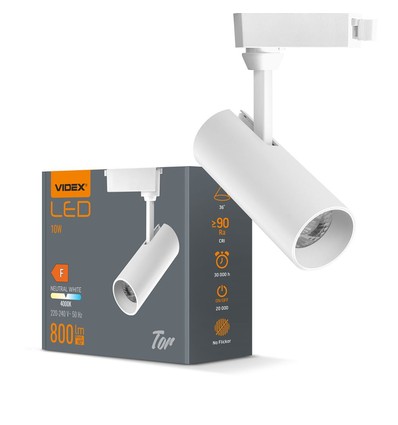 Tor spot 10W - vit, 230V, 800lm, förbrukning 10W