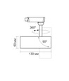 Tor spot 10W - vit, 230V, 800lm, förbrukning 10W