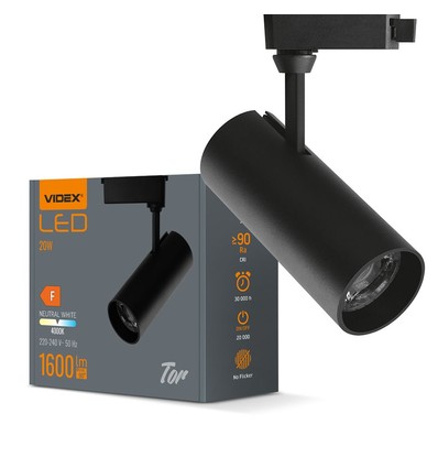 Tor skenspot RA90 - 20W, svart, 1-fas, 1F2W