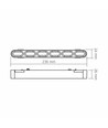 LED-ljus - för magnetisk smal skensystem, svart, ljusstyrka 880lm, förbrukning 11W