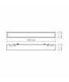 LED-ljus - för magnetiskt slankt skensystem, svart, ljusstyrka 980, förbrukning 10,5