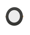 LED infälld spotlight 6W - rund, svart, neutralvit, 230V, 620lm
