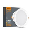 24W Fyrkantig LED infällt panel - 1830lm, 4000K, 29,5 x 29,5 cm, vit kant, IP20 inomhus