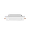 LED downlight 6W - fyrkantig, neutralvit, 230V, 620lm, förbrukning 6W