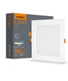 LED downlight 12W - fyrkantig, neutralvit, 230V, 1400lm, förbrukning 12W