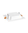 LED downlight 12W - fyrkantig, neutralvit, 230V, 1400lm, förbrukning 12W