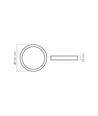 LED taklampa 12W - Rund, neutralvit, 230V, 1250lm