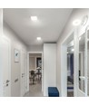 LED taklampa 18W - Fyrkantig, neutralvit, 230V, 1850lm