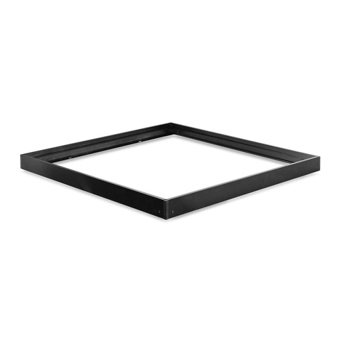 60x60 LED-panel - ytmontant ram, svart
