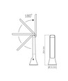Berlin bordslampa - LED, dimbar, förbrukning 5W