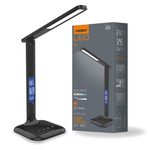Rio 5W LED bordslampa - Dimbar, svart, 230V