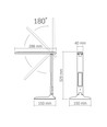 Rio 5W LED bordslampa - Dimbar, svart, 230V