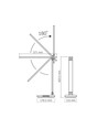 LED skrivbordslampa - med trådlös laddning, svart, 230V, 700lm, 18W