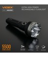 LED bärbar ficklampa - 5000K, ljusstyrka 5500lm, förbrukning 20W