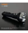LED bärbar ficklampa - 5000K, ljusstyrka 5500lm, förbrukning 20W