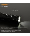 LED-ficklampa - bärbar, 5000K, ljusstyrka 1200lm, förbrukning 10W