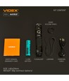 LED-ficklampa - bärbar, 5000K, ljusstyrka 1200lm, förbrukning 10W