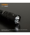 LED-ficklampa - bärbar, kallvit, ljusstyrka 1700 lm, förbrukning 20W