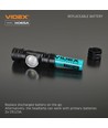 10W LED Uppladdningsbar pannlampa - 5000K, USB-C, 1200lm