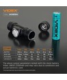 10W LED Uppladdningsbar pannlampa - 5000K, USB-C, 1200lm
