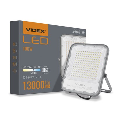 Davis Flood 100W - LED-spotljus, neutralvitt, 230V, ljusstyrka 13000, förbrukning 100