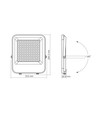 Davis Flood 100W - LED-spotljus, neutralvitt, 230V, ljusstyrka 13000, förbrukning 100