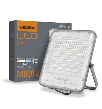 Davis 200W LED-strålkastare - neutral vit, 230V