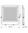 Davis spotlampa 200W - LED, strålkastare, neutralvit, 230V, ljusstyrka 24000, förbrukning 200