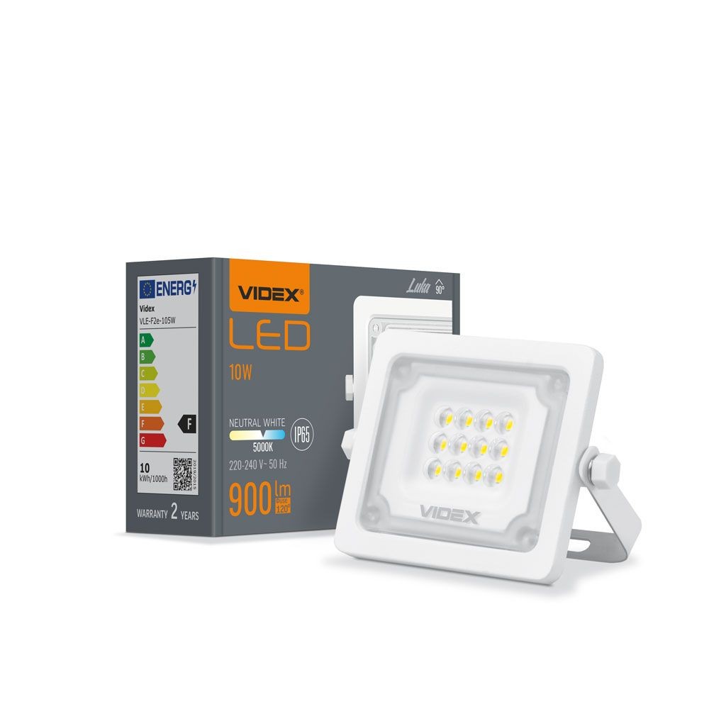 Luca spotlight 10W - LED, flood, neutralvit, spänning: 230V, ljusstyrka: 900, förbrukning: 10 - Kulör : Neutral