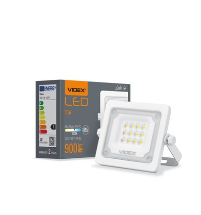 10W LED strålkastare - 5000K, IP65, IK08, grå, utomhus