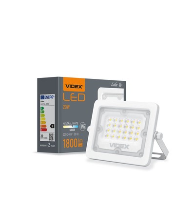 Luca spotljus 20W - LED, flood, neutralvit, spänning: 230V, ljusstyrka: 1800, förbrukning: 20