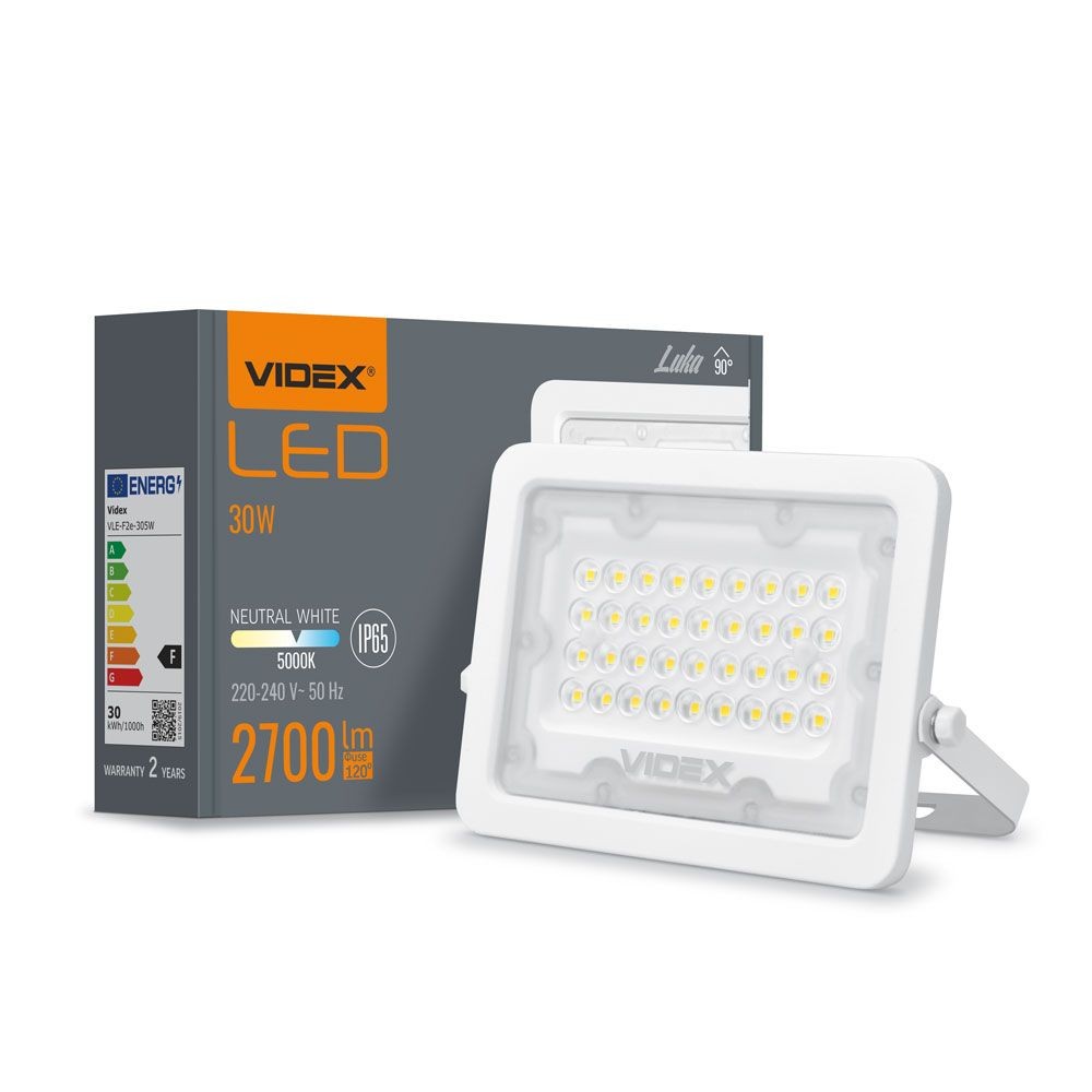 Flood Luca spotlight 30W - neutralvit, 230V, 2700lm - Kulör : Neutral