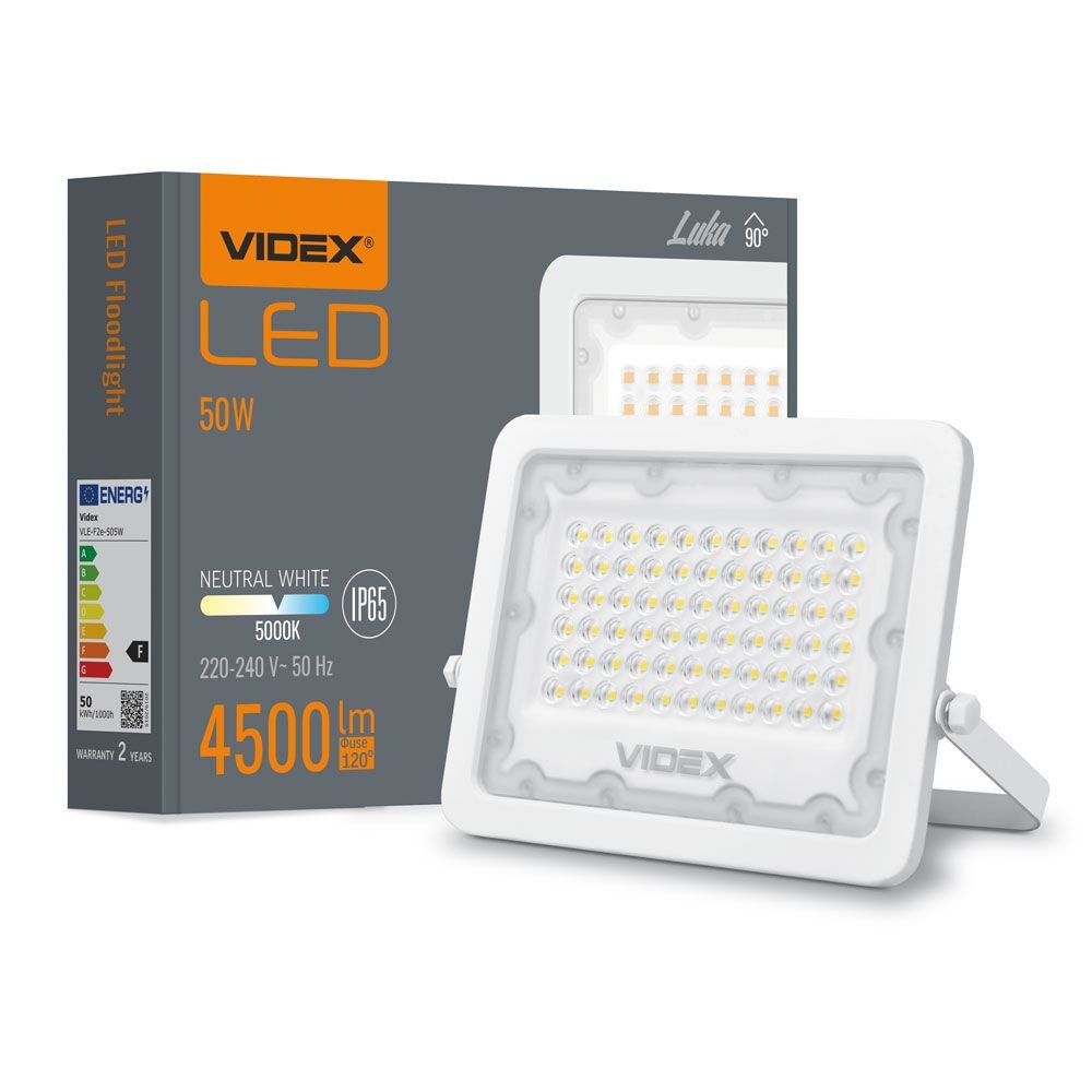 Luca spotlight 50W - LED, flood, neutralvit, 230V, 4500lm - Kulör : Neutral