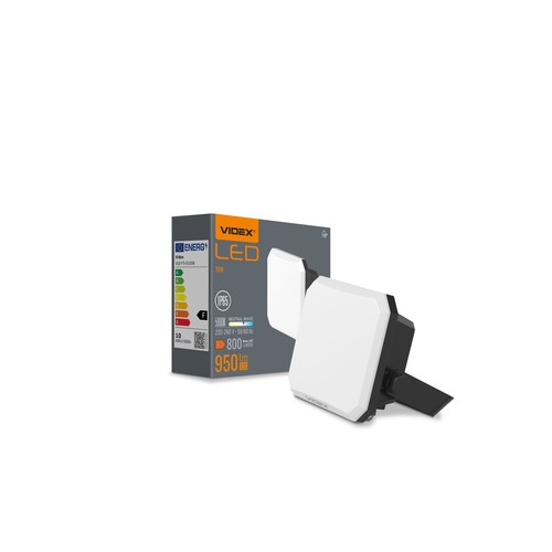 10W LED strålkastare - 95lm/W, IP65, 5000K, svart, utomhus