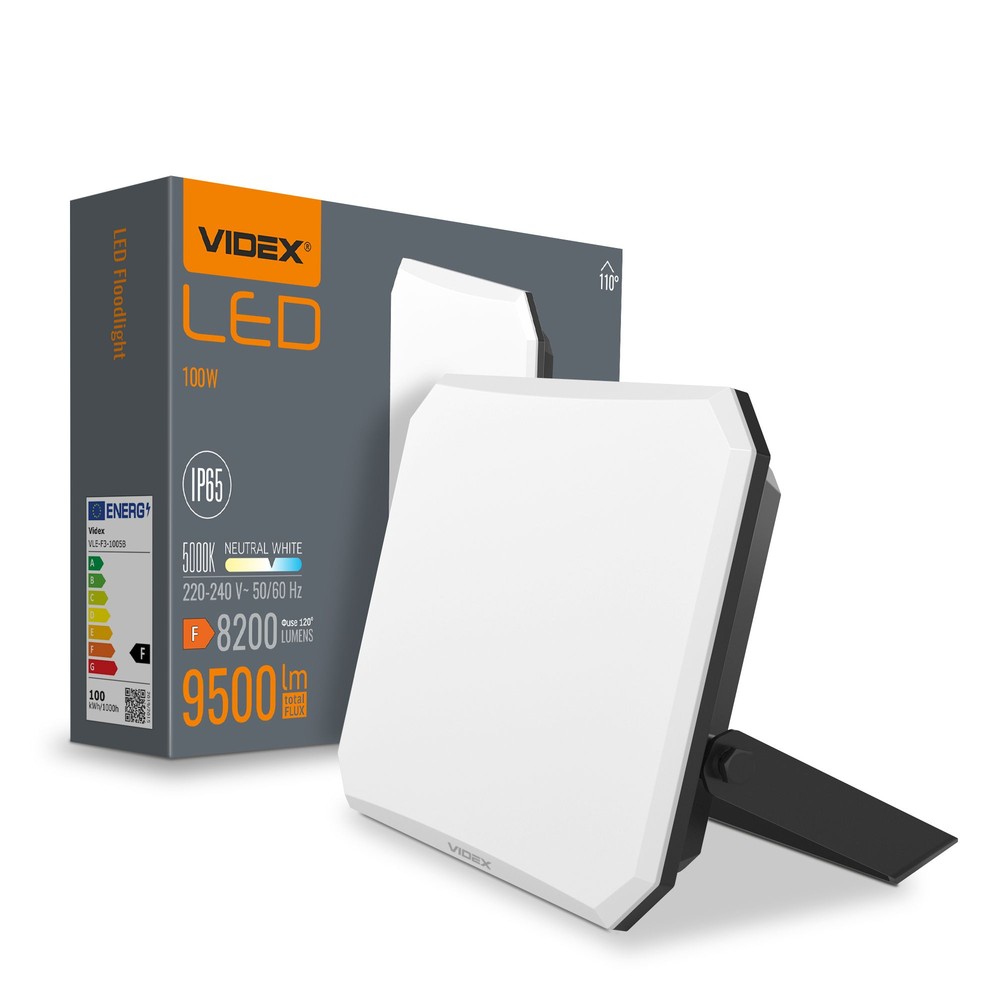 LED-strålkastare Flood 100W - 5000K, 230V, 8200lm - Kulör : Neutral