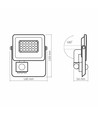 Luca strålkastare 20W - LED, PIR-sensor, neutralvit, 230V, ljusstyrka 1800, förbrukning 20