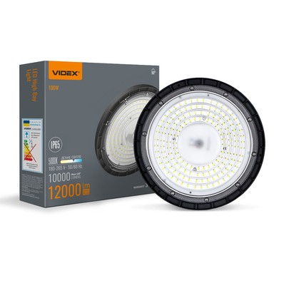 Hbe03 high bay-lampa 100W - 5000K, 220V, svart, spänning: 230V, ljusstyrka: 10000, förbrukning: 100